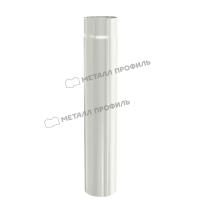 Труба соединительная Ø90 мм, Металл Профиль, GS lite, L=1000 мм, PE, RAL 9003