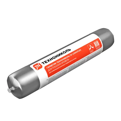 Герметик Технониколь полиуретановый, Logicflex, цвет: серый, уп 600 мл.