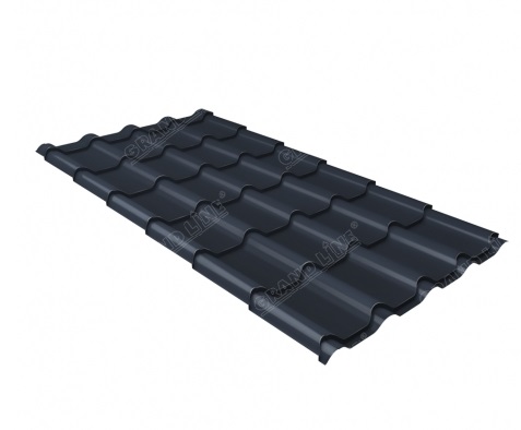 Металлочерепица Grand Line Kamea 0.5 мм, Atlas X, RAL 7024