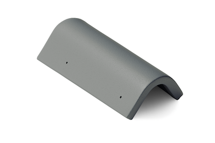 Боковая универсальная черепица Braas Тегалит цвет: графит