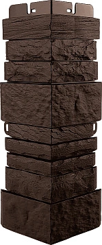 Угол фасадный Альта Профиль, Шотландия ЭКО, 450х160 мм цвет: коричневый