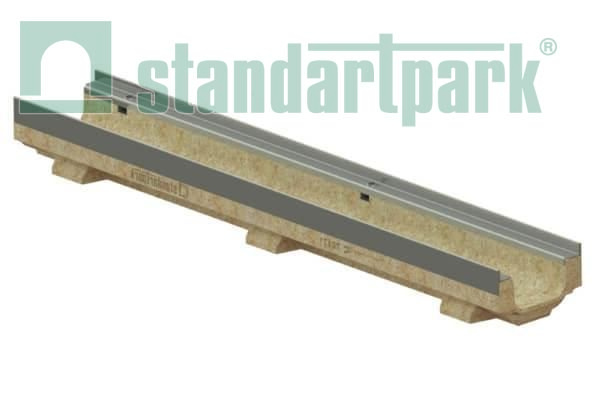 Лоток водоотводный Standartpark, CompoMax Drive DN100, D400, h100, П-Ус /усиленный/, арт: 70171