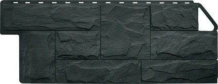 Фасадные панели Альта Профиль, Гранит ЭКО, 1130 х 480 мм цвет: графит