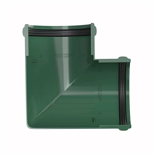 Угол желоба универсальный 90°, Технониколь пвх, стандарт Ø 125 мм, цвет: зеленый