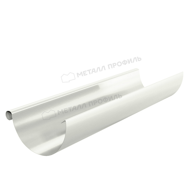 Желоб водосточный Ø125 мм Металл Профиль Foramina, L=3000 мм, PUR, RAL 9010