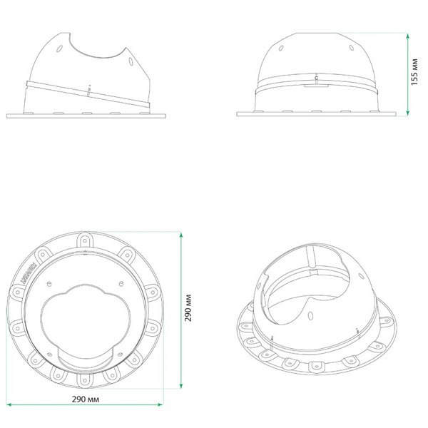 Комплект вентиляции Krovent Seam IS 110 коричневый