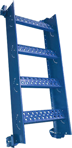 Лестница кровельная маршевая Roofsystems Prestige Next фальц, 800 мм, L=1200 мм, RAL 5005