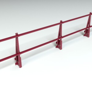 Ограждение кровельное на парапет Roofsystems Prestige, H=600 мм RAL 3005, L=3000 мм