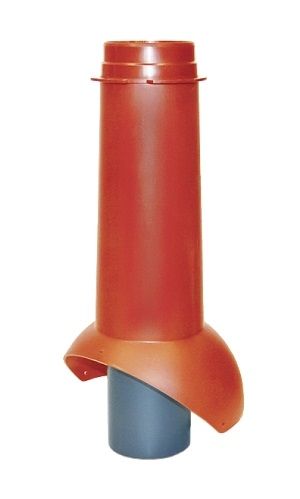Вентиляционный выход канализации Krovent Pipe-VT IS 110 мм красный