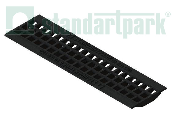 Решетка водоприемная Standartpark, Basic DN100, чугунная ячеистая, кл.C, арт: 20403