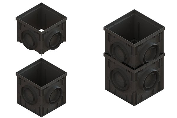 Дождеприемник Standartpark, PolyMax Basic, 300х300, h300, кл. А, арт: 8370-М