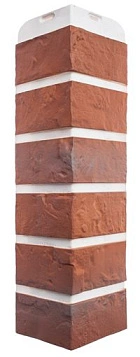 Угол фасадный Альта Профиль, Кирпич Рижский, 440 х 110 мм цвет: 02