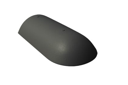 Начальная хребтовая черепица Braas Франкфурт цвет: черный