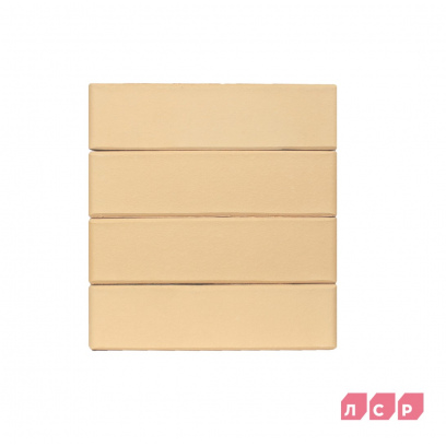 Кирпич облицовочный керамический ЛСР, 1НФ пустотелый, цвет: пшеничный, гладкий, М175, 250х120х65 мм