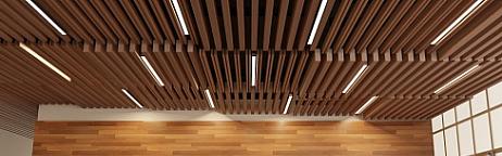 Кубообразная рейка алюминиевая, 30х40 мм 0.3 мм, Al, Анегри