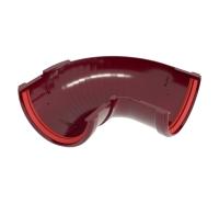 Угол желоба составной 90°-150° пвх, Grand Line классик Ø 120 мм, цвет: бордо