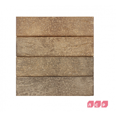 Кирпич облицовочный керамический ЛСР, 1НФ пустотелый, цвет: красный Флэш Ултра с пепельной посыпкой, рустик, М175, 250х120х65 мм