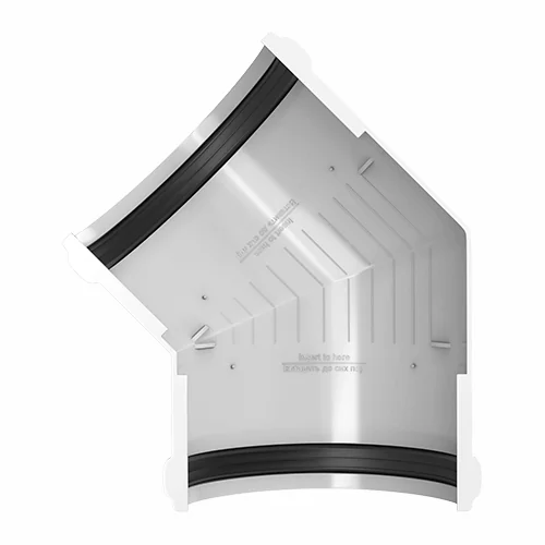 Угол желоба универсальный 135°, Технониколь пвх, стандарт Ø 125 мм, цвет: белый