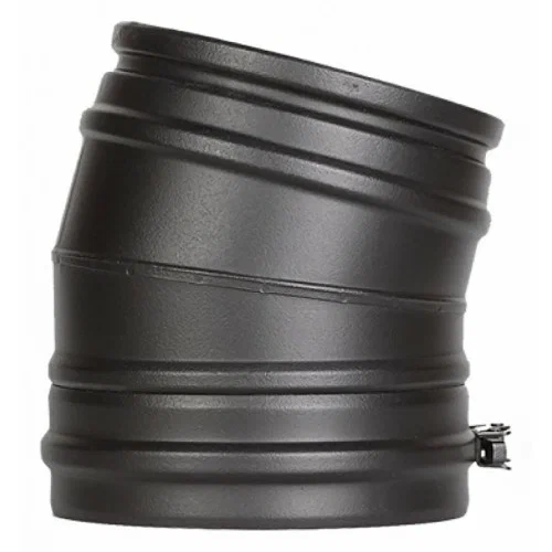 Отвод 15° Schiedel Permeter 25, Ø200/250 мм черный