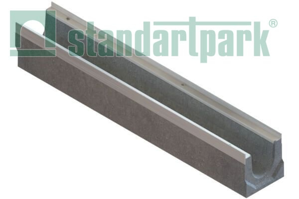 Лоток водоотводный Standartpark, BetoMax Drive, DN100, h160, БВ /с вертик. выпуском/, арт: 4057109