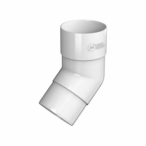 Колено трубы 135°, Технониколь пвх, стандарт Ø 82 мм, цвет: белый