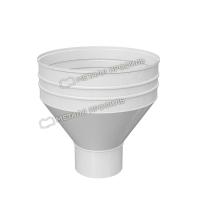 Воронка водосборная Ø350/150 мм, Металл Профиль Проект, PE, RAL 9003