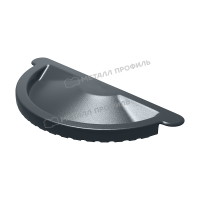 Заглушка желоба Ø125 мм Металл Профиль Foramina, PUR, RAL 7024