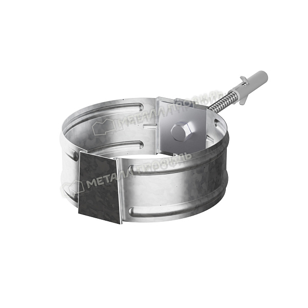 Держатель трубы под саморез Ø150 мм, Металл Профиль Проект, Zn