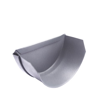 Заглушка желоба универсальная Ø 125 мм 0.5 мм, Zn, без цвета