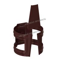 Держатель трубы на дерево Ø 90 мм, Металл Профиль, GS lite, PE, RAL 8017