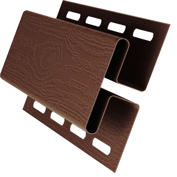 H-профиль пвх, Grand Line, L=3000 мм серия Classic Standart, цвет: шоколадный