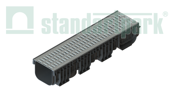 Решетка водоприемная Standartpark, Basic DN200, стальная оцинкованная, кл.А, арт: 2510-Щ