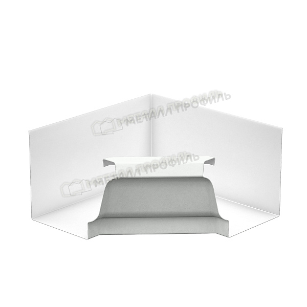 Угол желоба внутренний, Металл Профиль Бюджет, Ø120х86 мм, RAL 9003