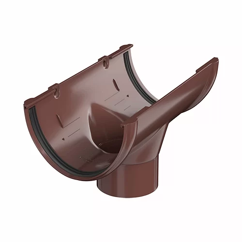 Воронка желоба Технониколь пвх, стандарт Ø 125 мм, цвет: коричневый