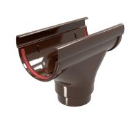 Воронка желоба пвх, Grand Line дизайн Ø 135/90 мм, цвет: коричневый