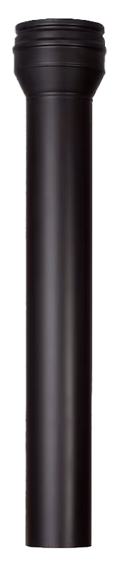 Переходник Топка 1000 мм, Schiedel Permeter 25, Ø130/180 мм черный