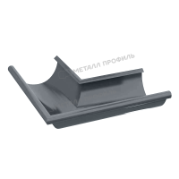Угол желоба наружный 90° Ø 125 мм, Металл Профиль, GS lite, PE, RAL 7024