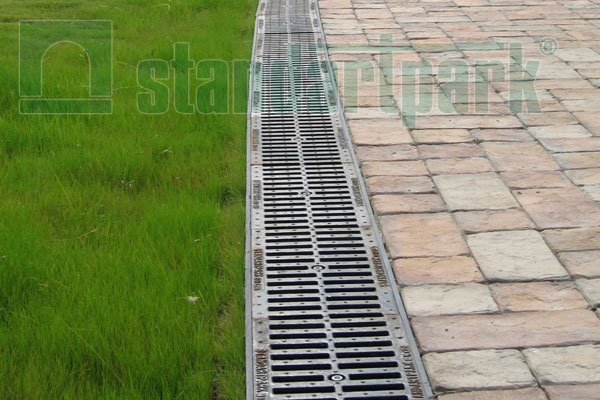 Лоток водоотводный Standartpark, PolyMax Basic, DN200, h202, усиленный, арт: 85471-М