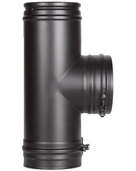 Тройник 90° Schiedel Permeter 25, Ø300/350 мм черный