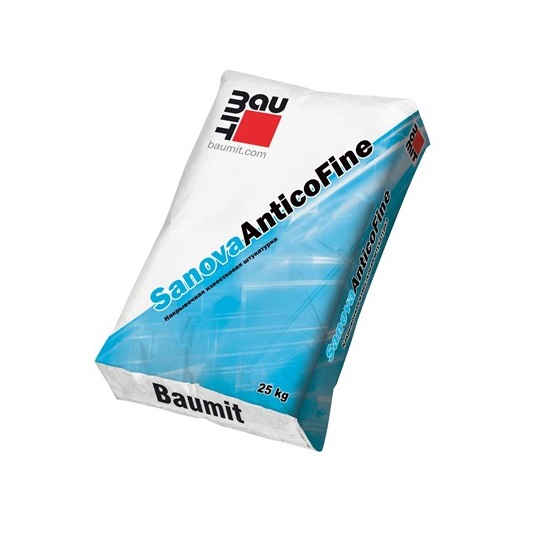 Штукатурка известковая Baumit Sanova AnticoFine, 25 кг