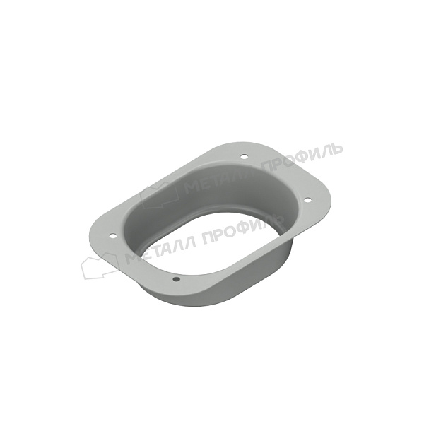 Воронка выпускная, Металл Профиль Бюджет, Ø76х102 мм, RAL 9003