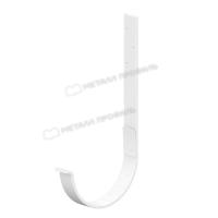 Держатель желоба профилированный Ø125 мм, L=270 мм, Металл Профиль, GrandSystem, ПО, RAL 9010