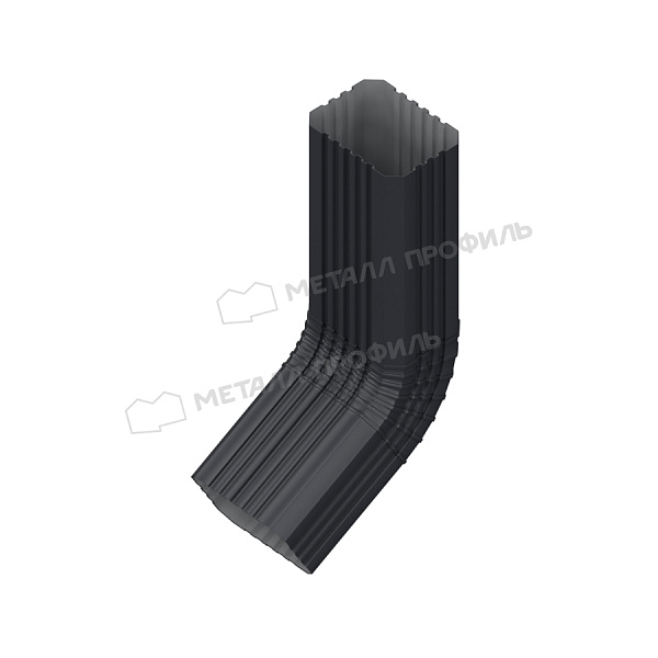 Колено трубы 60°, Металл Профиль Бюджет, Ø76х102 мм, RAL 7024