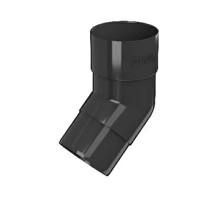 Колено трубы 135°, Технониколь пвх, стандарт Ø 82 мм, цвет: черный