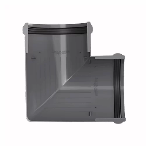 Угол желоба универсальный 135°, Технониколь пвх, стандарт Ø 125 мм, цвет: серый