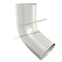 Колено сливное 60°, Ø90 мм, Металл Профиль, GS lite, PE, RAL 9003