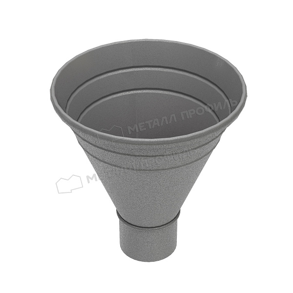 Воронка водосборная Ø 300/100 мм, Металл Профиль Foramina Freeze, Grey