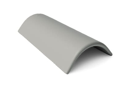 Коньковая черепица Braas Франкфурт 450х250 мм цвет: серый