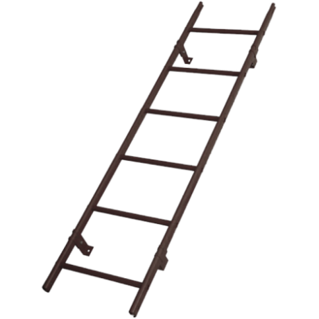 Лестница кровельная, универсальная Roofsystems Prestige 400, L=1800 мм RAL 8019