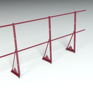 Ограждение кровельное, универсальное Roofsystems Econom Smart, H=1200 мм RAL 7024, L=3000 мм